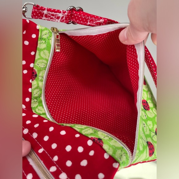 Handmade Ladybug Crossbody Purse - Picture 5 of 12